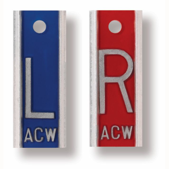 Aluminum X-Ray Marker Set 1" with 2-3 Initials/Numbers EAP013